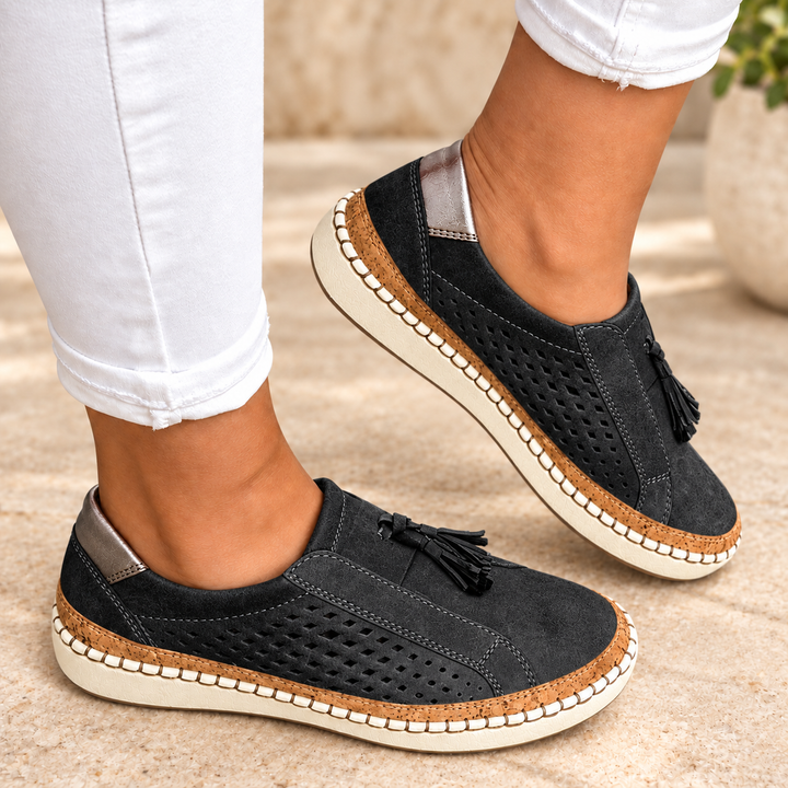 Siena | Breathable Perforated Orthopedic Slip-On Loafers for Women with Arch Support