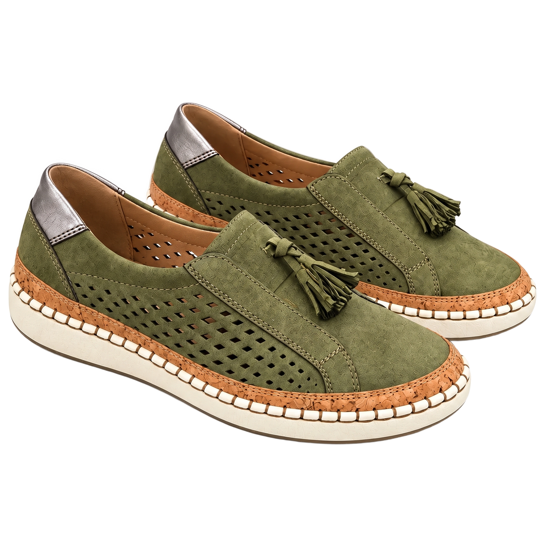 Bancroft & Lane Siena green loafers